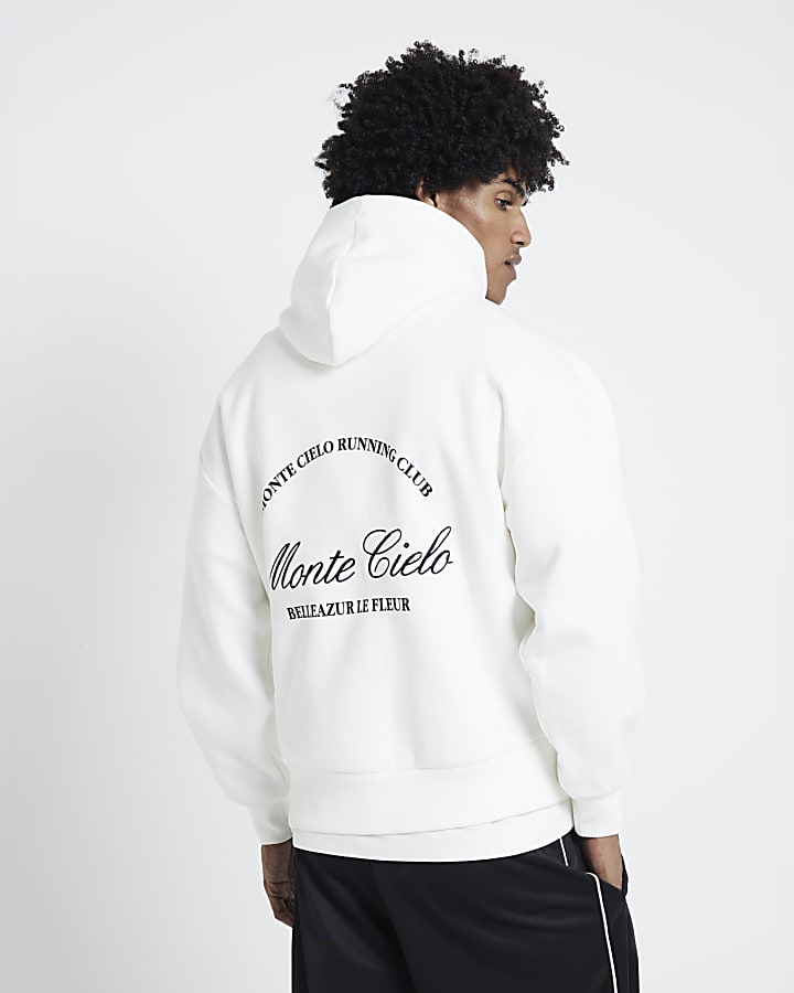 Ecru  Monte Cielo Graphic Hoodie