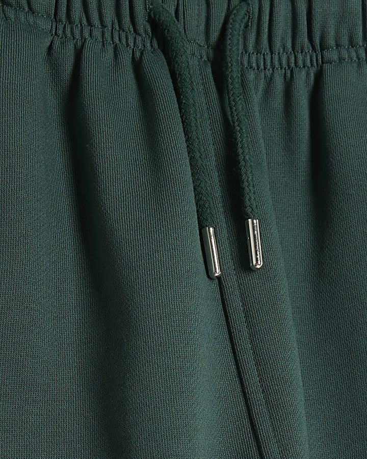 Green Regular Fit Taped Joggers