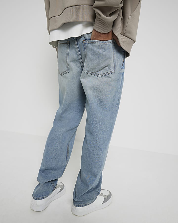 Blue Loose Fit Jeans