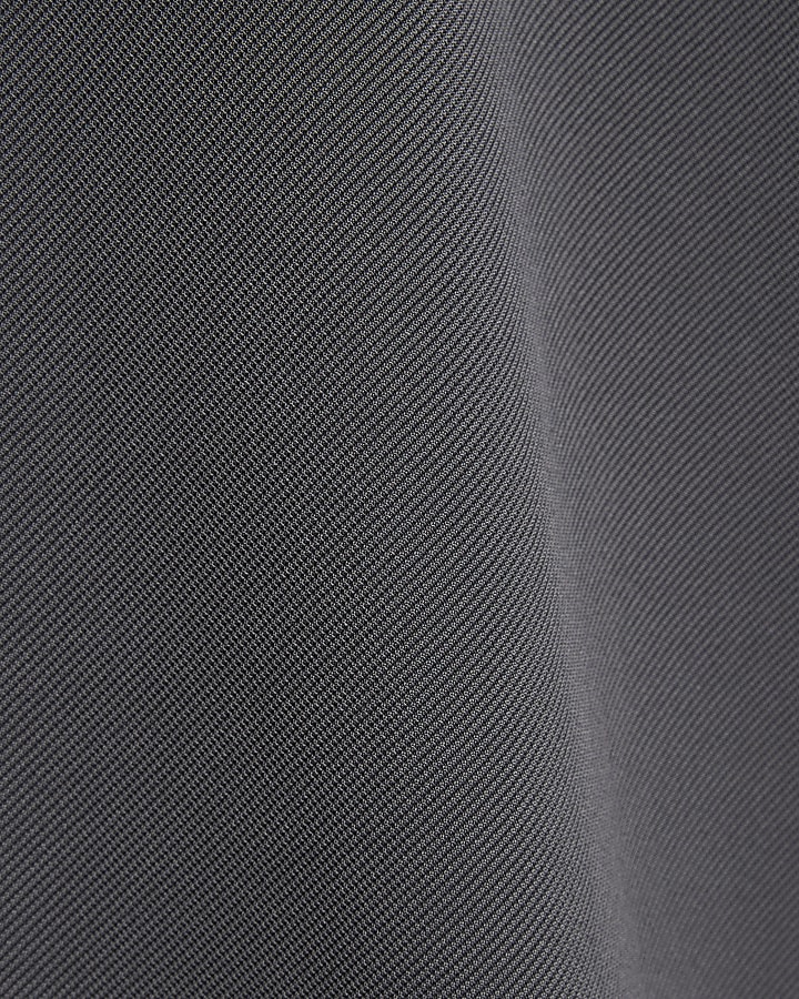 Grey slim fit twill stretch funnel sweatshirt