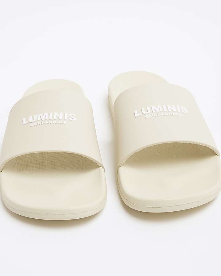 Beige Luminis Moulded Sliders