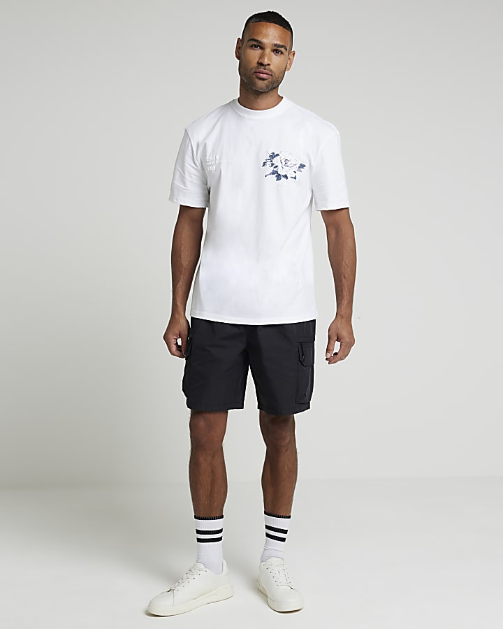 White short sleeve regular fit t-shirt