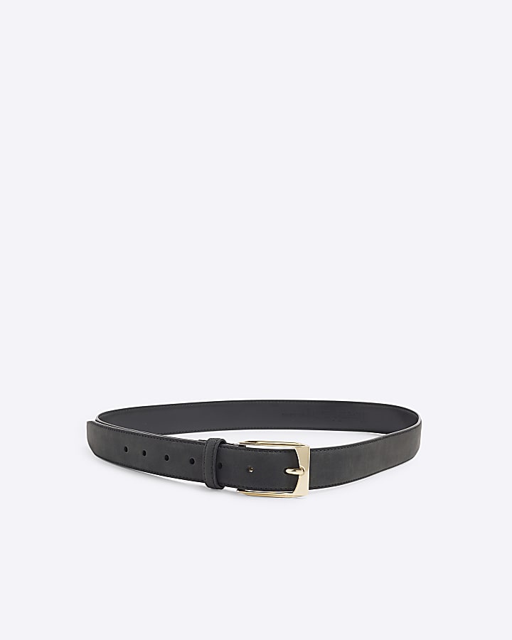 Black PU Suedette Belt