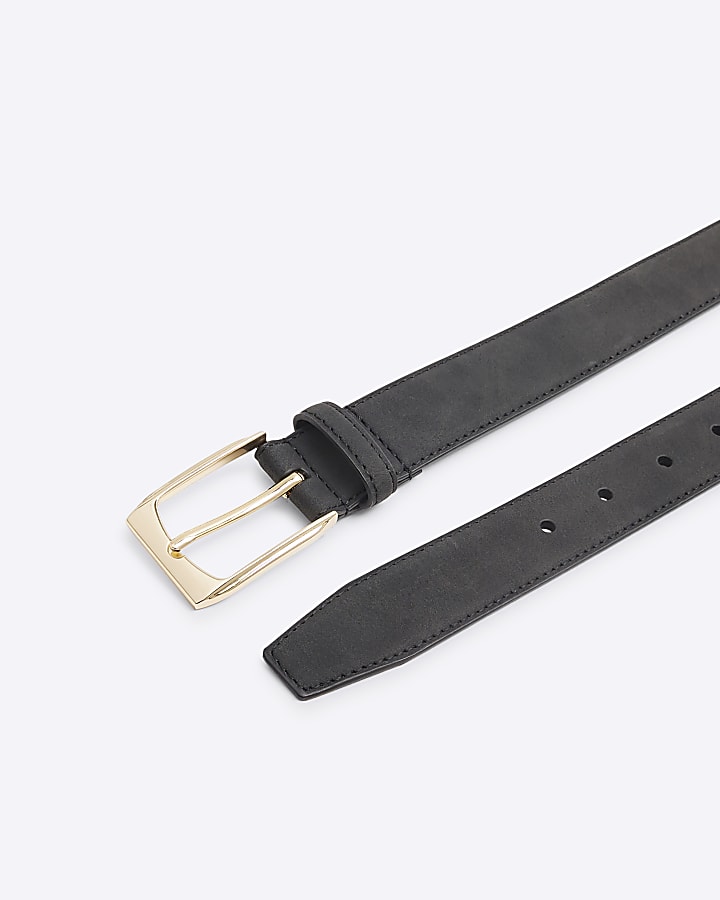 Black PU Suedette Belt