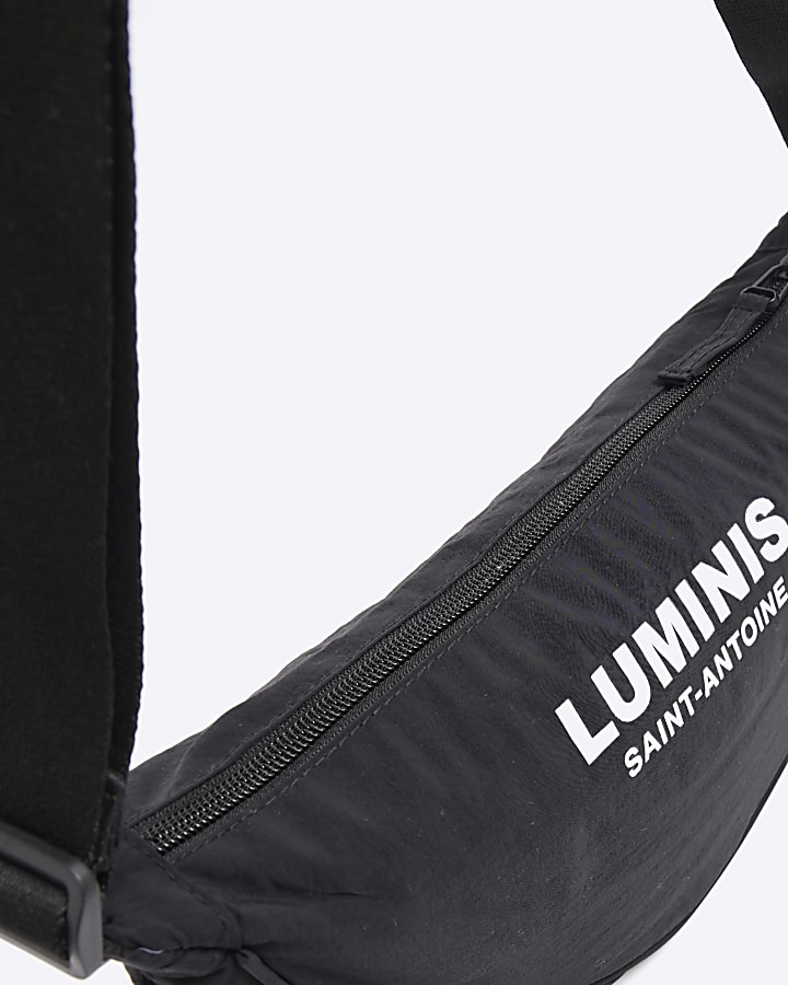 Black luminis cross body bag