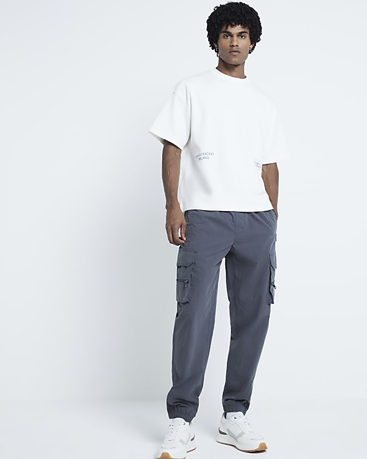 Beige Short Sleeved Studio Club T-shirt