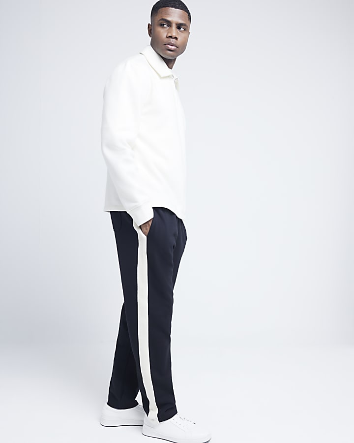 Beige regular fit rugby sweatshirt