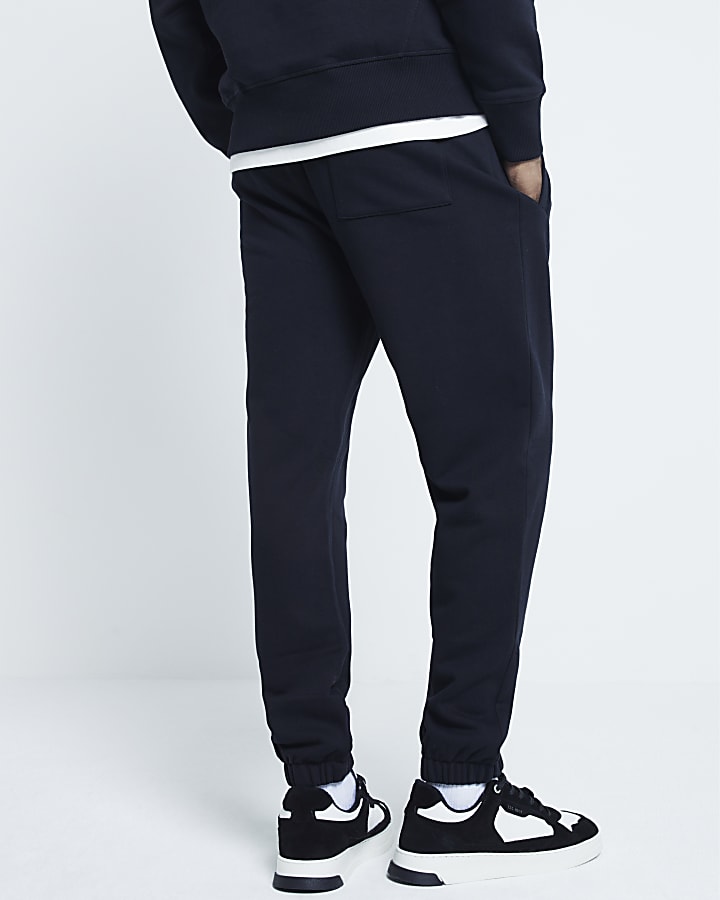 Black Regular fit Essential Joggers