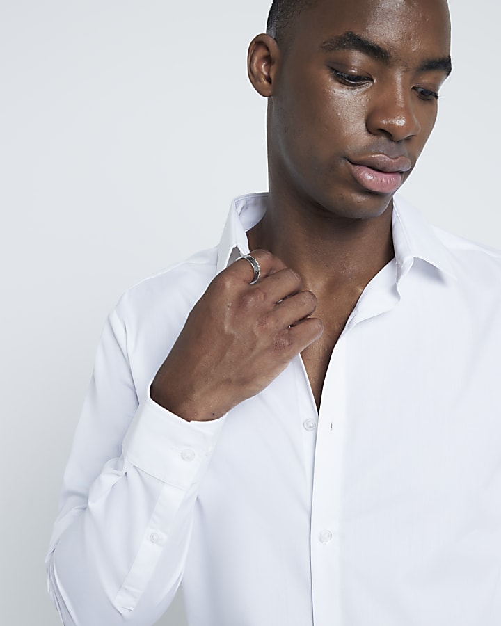 White slim fit shirt
