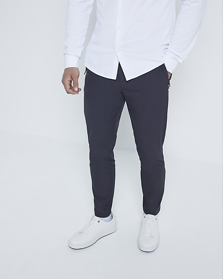 Grey Skinny Fit Chino Trousers