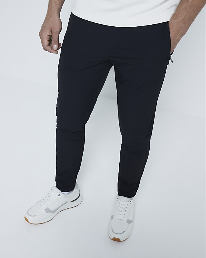Black Skinny Fit Chino Trousers