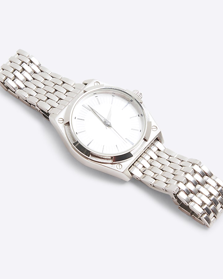 Silver Stainless Steel Chain Watch