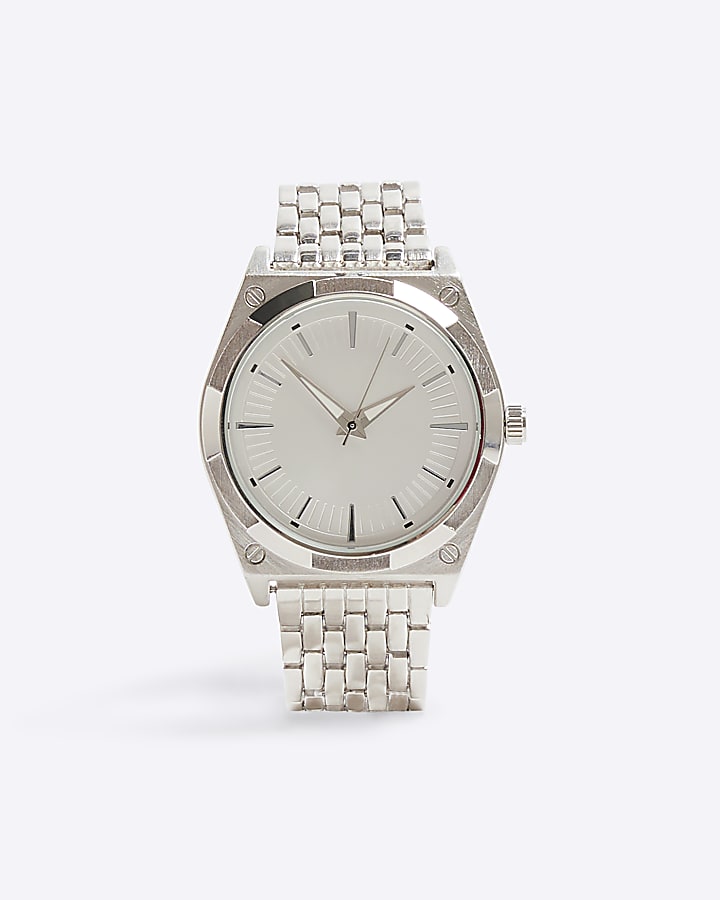 Silver Stainless Steel Chain Watch