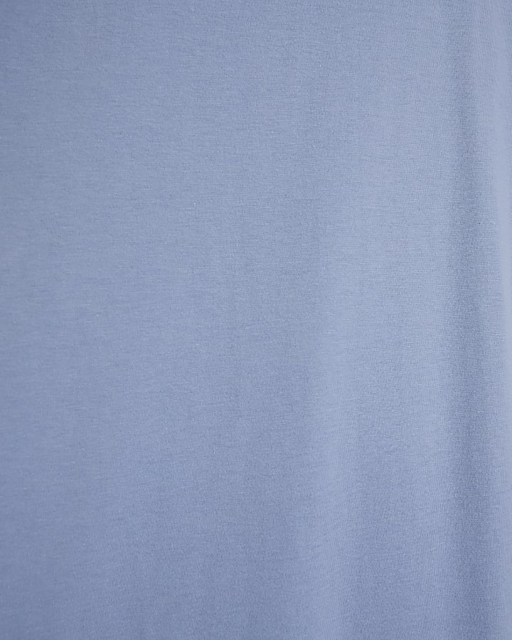 Blue regular fit essential t-shirt