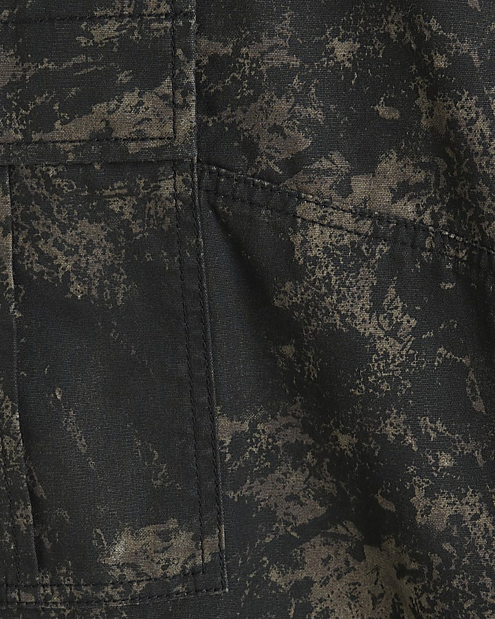 Brown Loose Cargo Camo Trousers