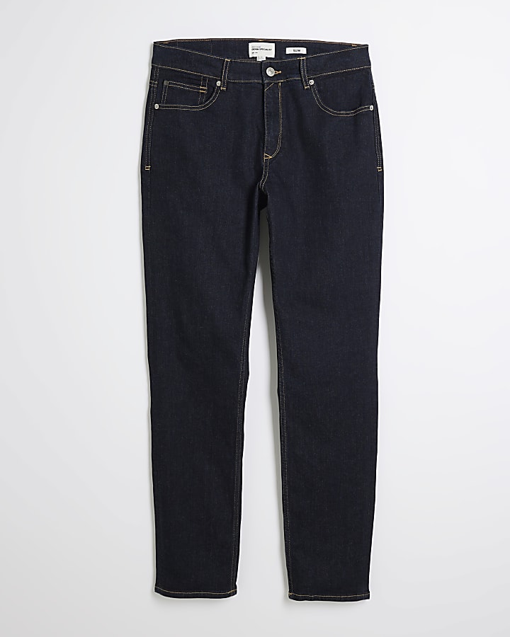 Blue Slim Fit Rinse Jeans