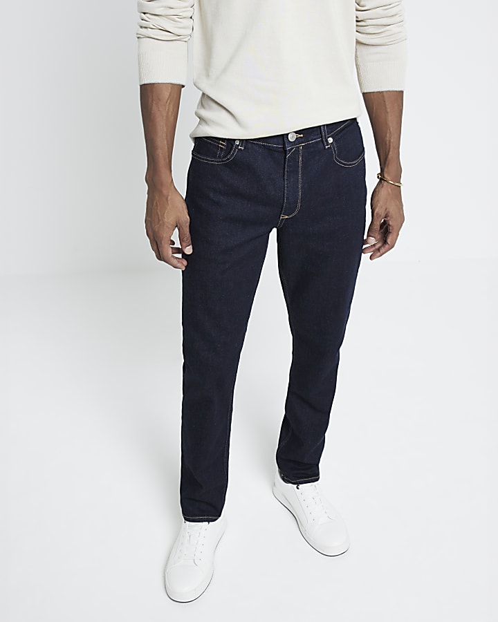 Blue Slim Fit Rinse Jeans