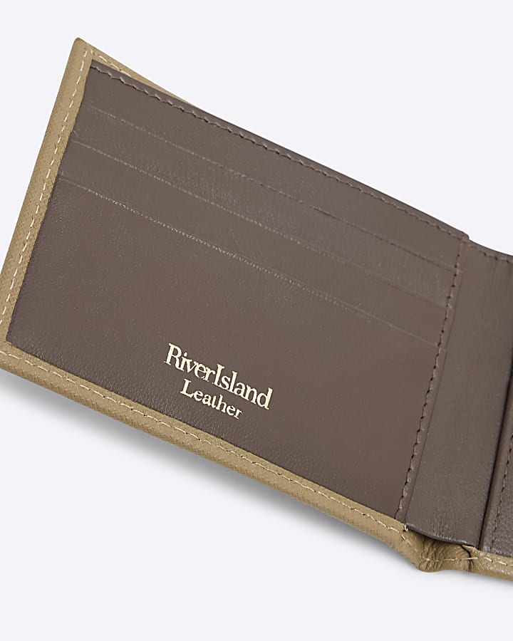 Brown Leather Slim Wallet