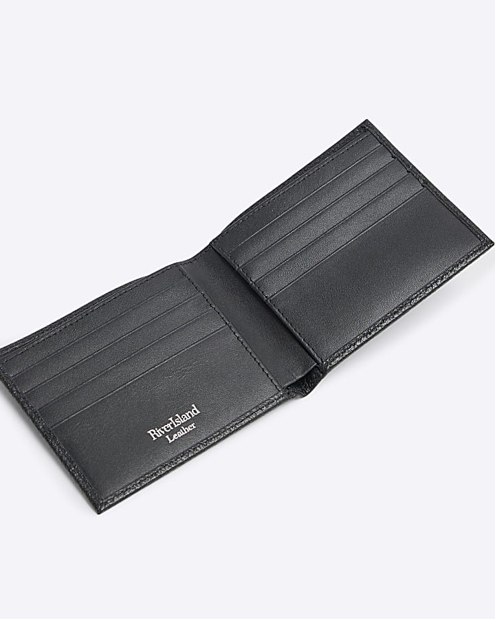 Black Pebbled Leather Wallet