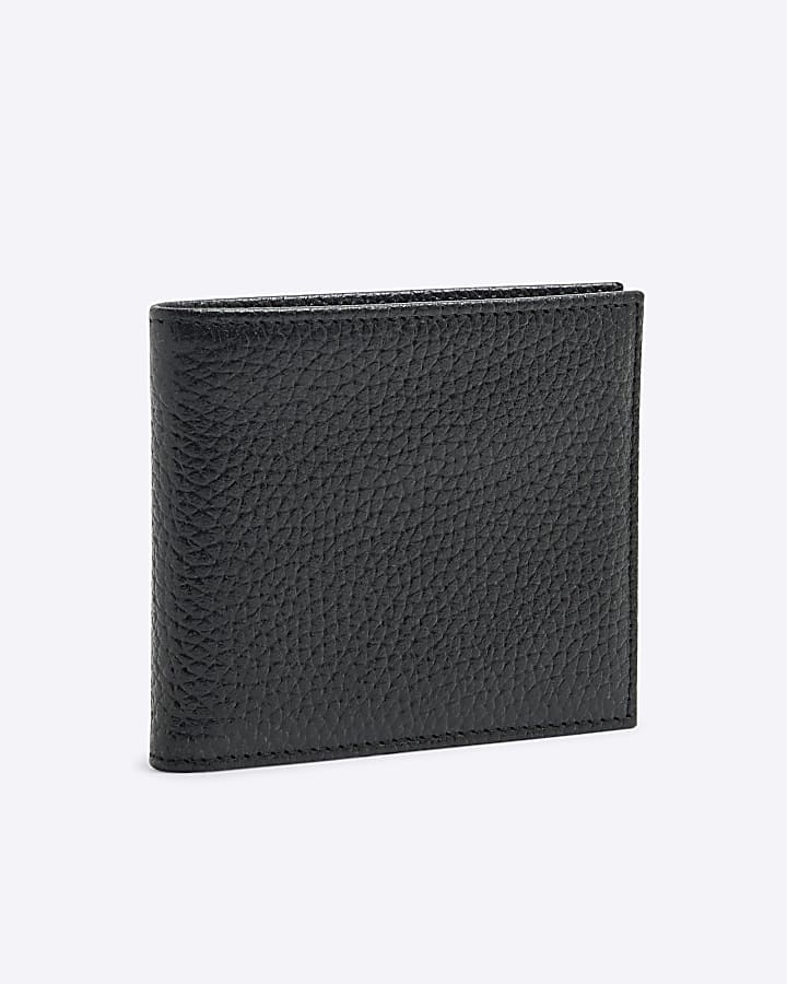 Black Pebbled Leather Wallet