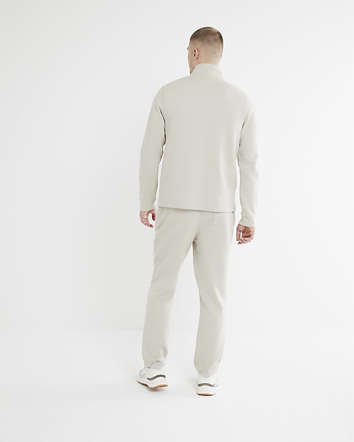 Beige Slim Fit Joggers