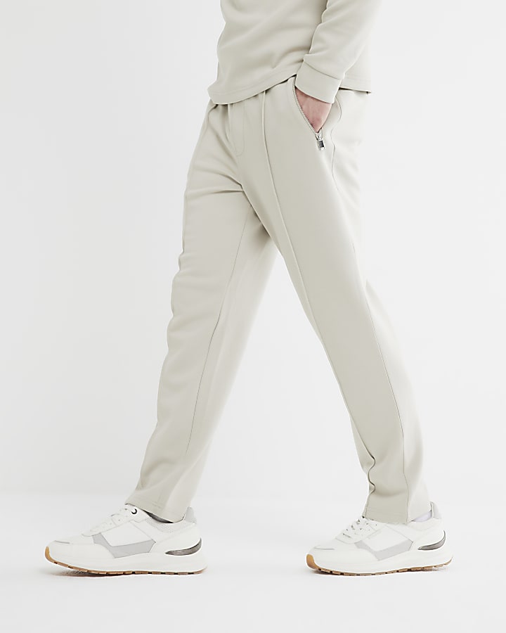 Beige Slim Fit Joggers