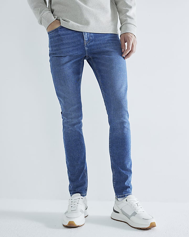 Blue Denim Skinny Fit Jeans