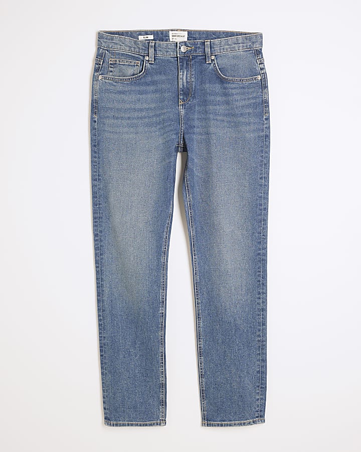 Blue Denim Slim Fit Jeans