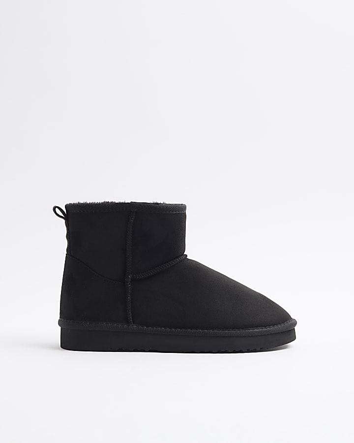 Black Slipper Boots
