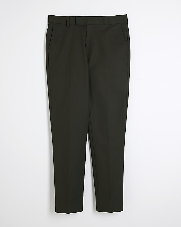 Khaki Slim Fit Chino Trousers