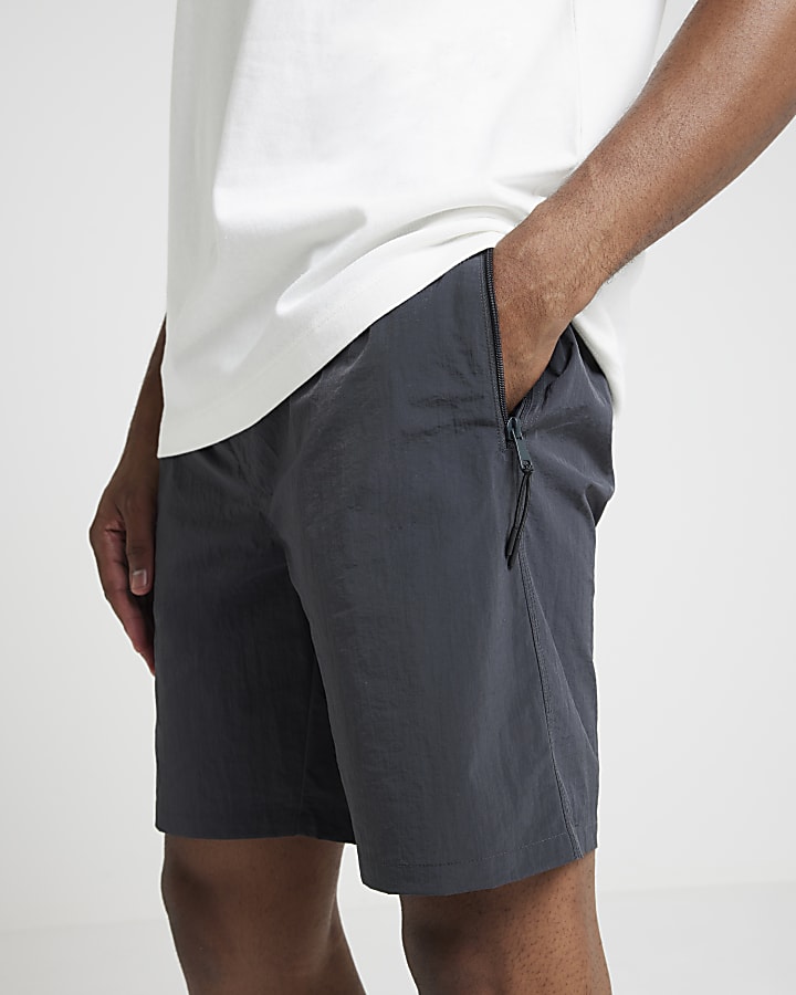 Black Longer Length Swim Shorts