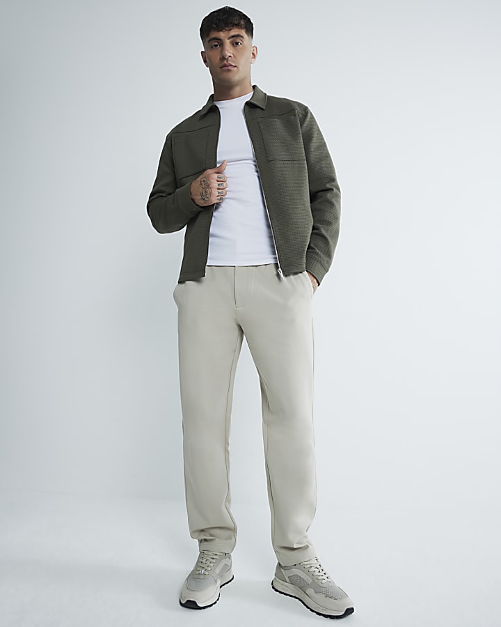 Stone Slim Fit Pull On Twill Joggers