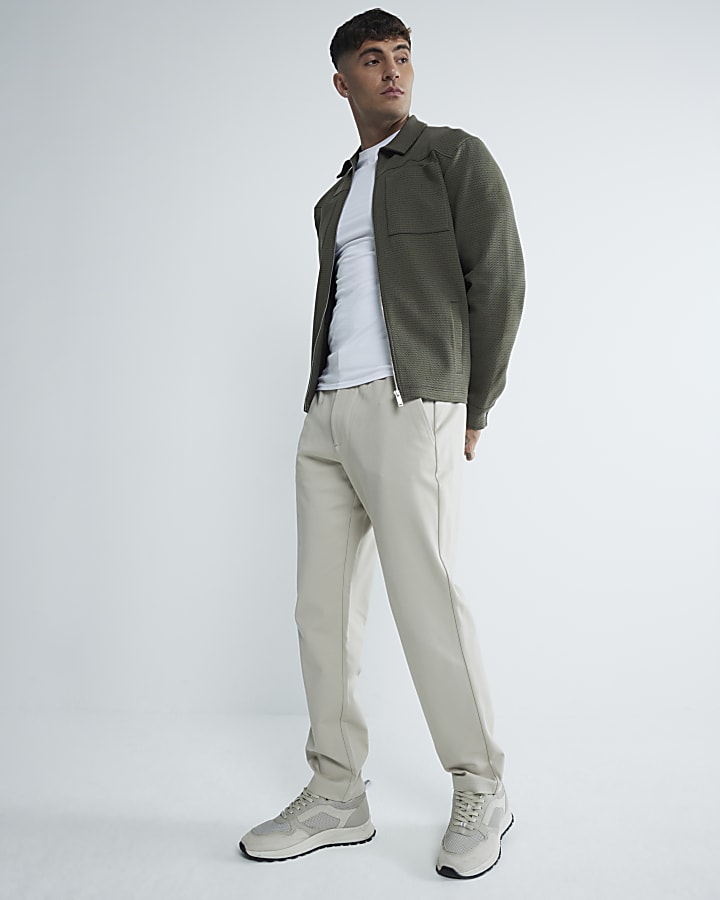 Stone Slim Fit Pull On Twill Joggers