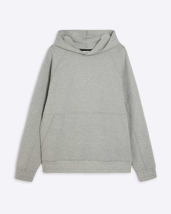 Grey Regular Fit Les Amis Embroidered Hoodie