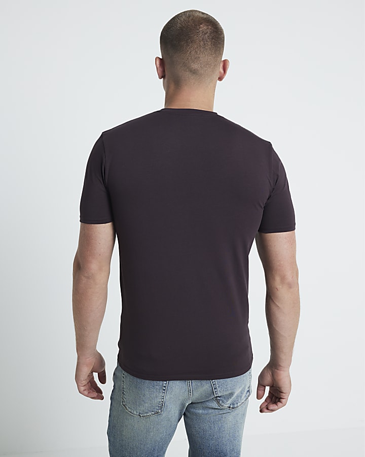Purple Muscle Fit RI Studio T-shirt