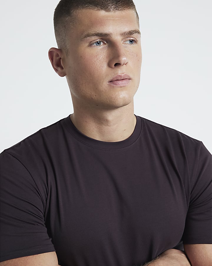 Purple Muscle Fit RI Studio T-shirt