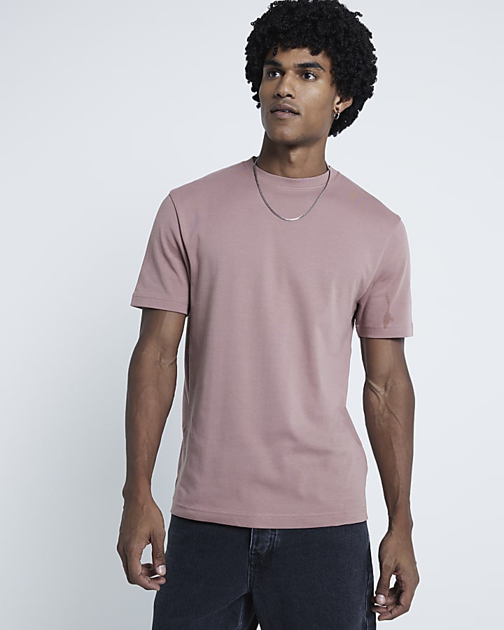 Pink Slim Fit RI Studio T-shirt