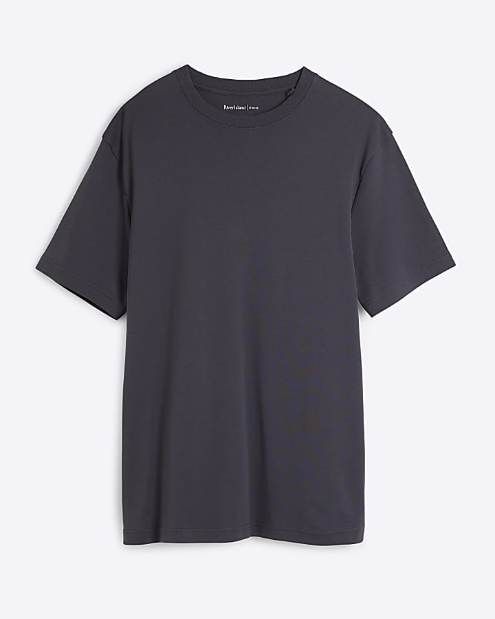 Grey Slim Fit RI Studio T-shirt