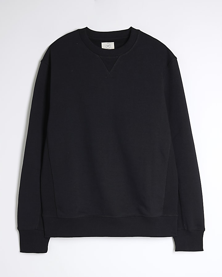 Black stitched sweatshirt