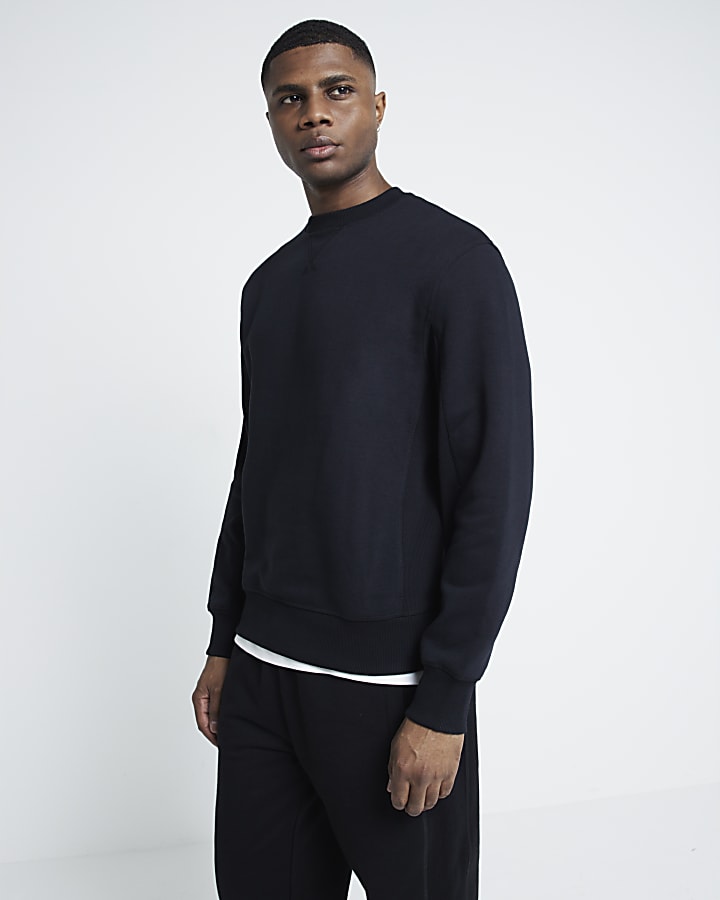 Black stitched sweatshirt