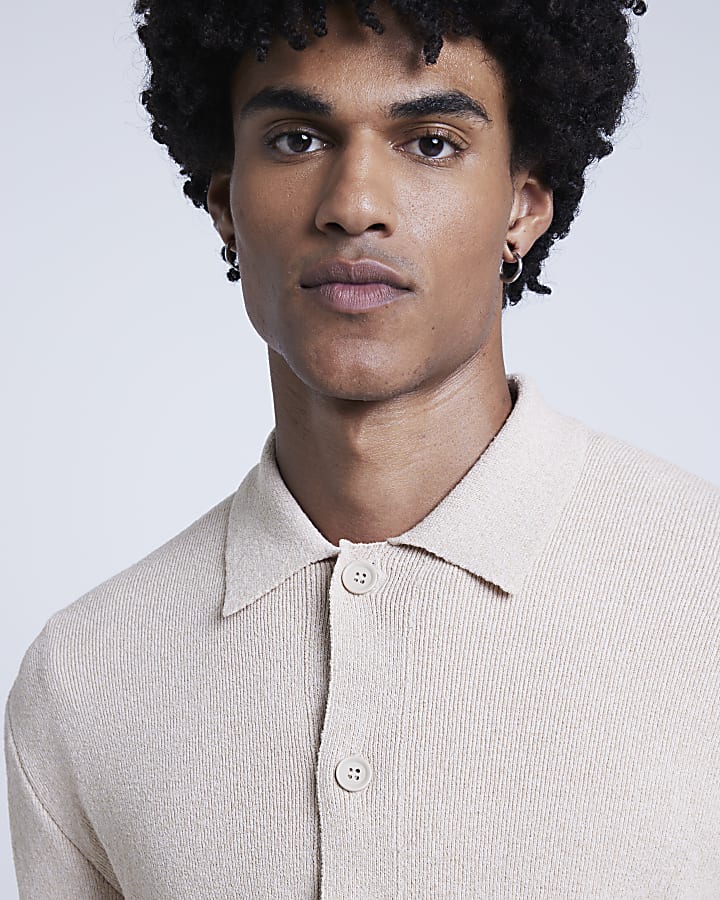 Stone Slim Fit Knit Cardigan