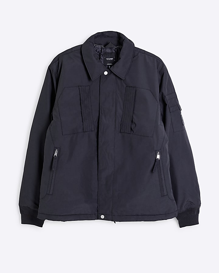Navy Padded Utility Jacket