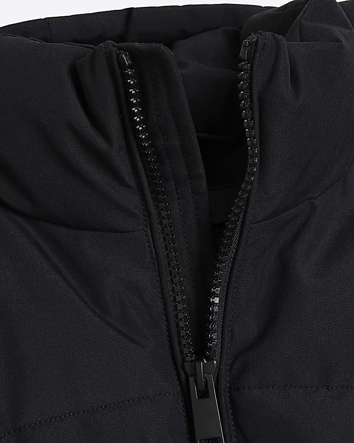 Black Premium Hooded Puffer Jacket