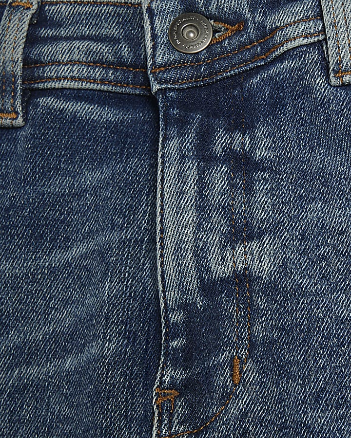 Blue spray on skinny fit jeans