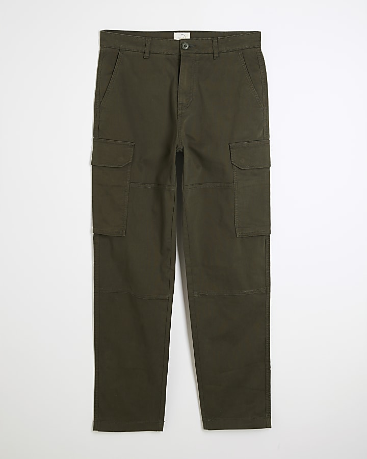Khaki Cargo Trousers