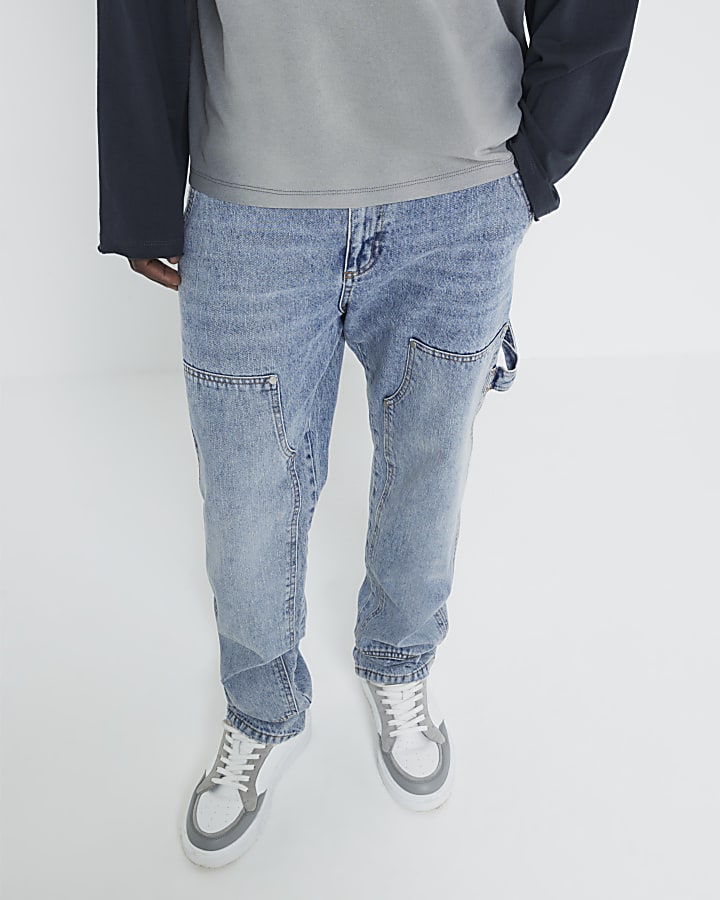 Blue Relaxed Carpenter Jeans