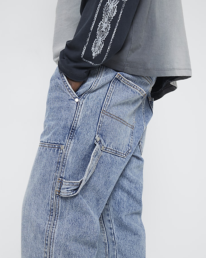 Blue Relaxed Carpenter Jeans