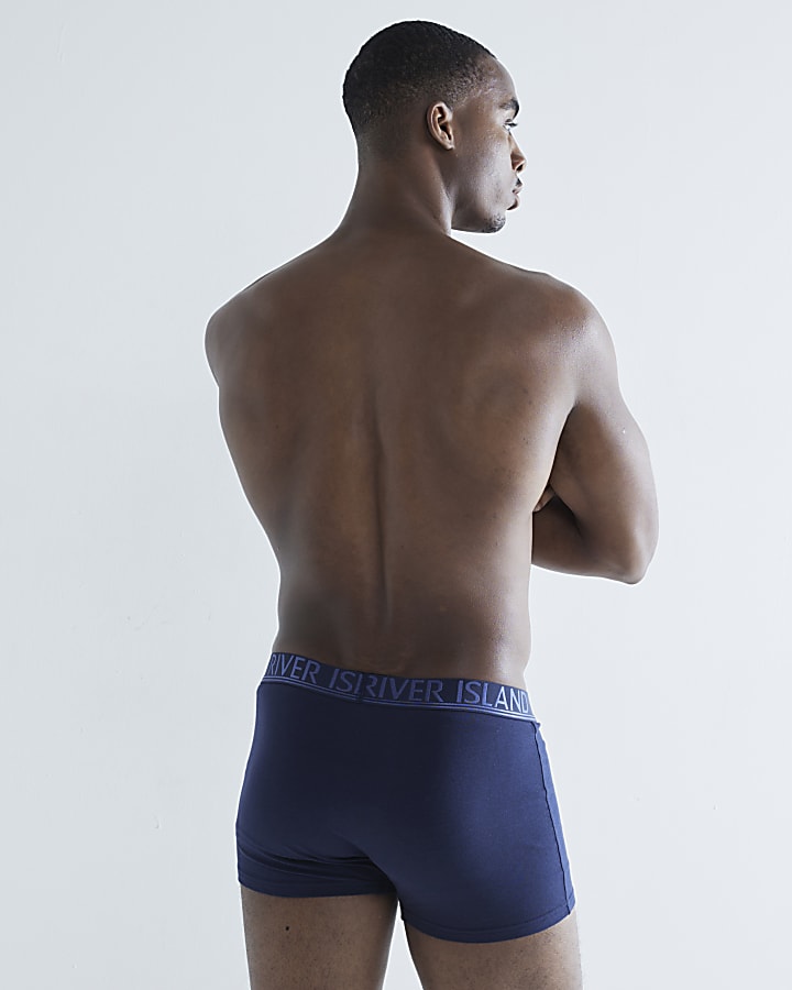 Navy 4 Pack Double Tipped Trunks