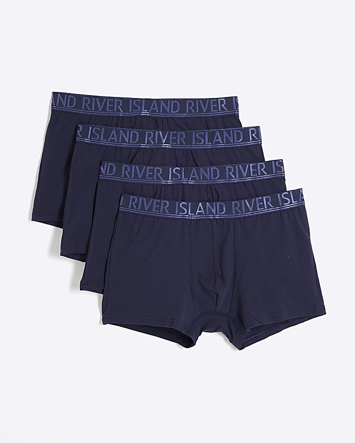 Navy 4 Pack Double Tipped Trunks