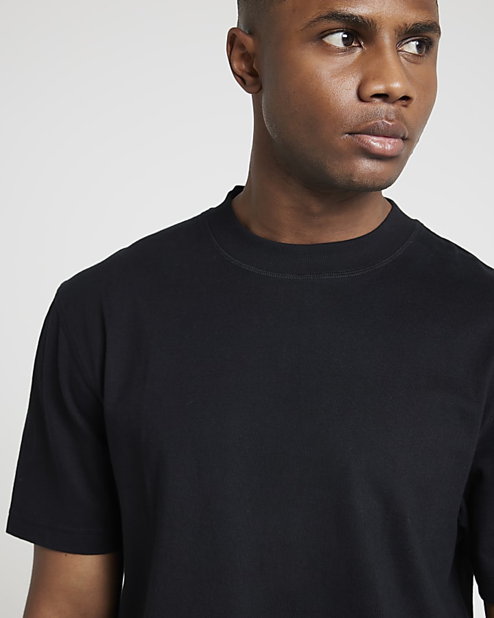 Black regular fit RI Studio T-Shirt